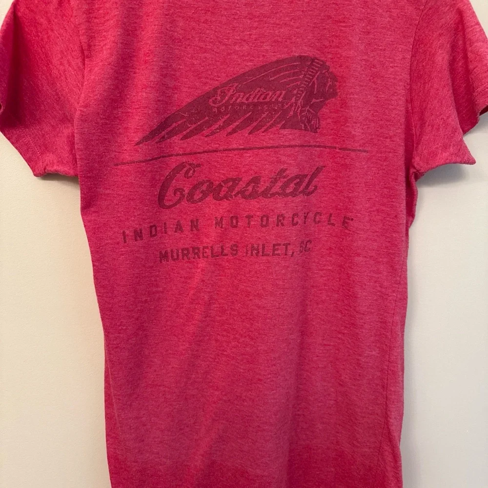 Indian Motorcycle Racing Women's Red Tee - Picture 5 of 6